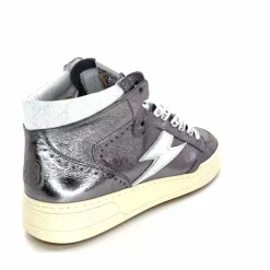 Teenager|Baskets<Semerdjian Baskets Montante SMR23 Braga A545 Cuir Métallique Gris GrisMétal