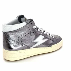 Teenager|Baskets<Semerdjian Baskets Montante SMR23 Braga A545 Cuir Métallique Gris GrisMétal