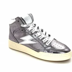 Teenager|Baskets<Semerdjian Baskets Montante SMR23 Braga A545 Cuir Métallique Gris GrisMétal