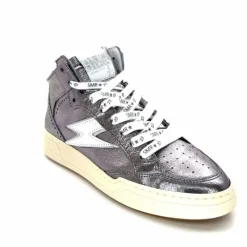 Teenager|Baskets<Semerdjian Baskets Montante SMR23 Braga A545 Cuir Métallique Gris GrisMétal