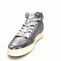 Teenager|Baskets<Semerdjian Baskets Montante SMR23 Braga A545 Cuir Métallique Gris GrisMétal