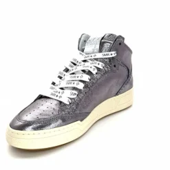 Teenager|Baskets<Semerdjian Baskets Montante SMR23 Braga A545 Cuir Métallique Gris GrisMétal