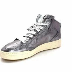 Teenager|Baskets<Semerdjian Baskets Montante SMR23 Braga A545 Cuir Métallique Gris GrisMétal