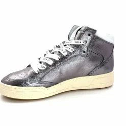 Teenager|Baskets<Semerdjian Baskets Montante SMR23 Braga A545 Cuir Métallique Gris GrisMétal