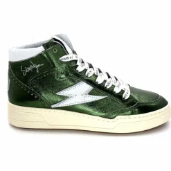 Teenager|Baskets<Semerdjian Baskets Montante SMR23 Braga A548 Cuir Métallique Vert