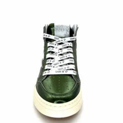Teenager|Baskets<Semerdjian Baskets Montante SMR23 Braga A548 Cuir Métallique Vert