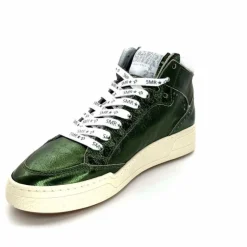Teenager|Baskets<Semerdjian Baskets Montante SMR23 Braga A548 Cuir Métallique Vert
