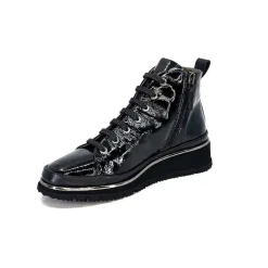 Sport Chic|Baskets<XSA Baskets Montante 9811Cuir Vernis Noir