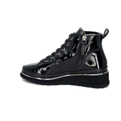 Sport Chic|Baskets<XSA Baskets Montante 9811Cuir Vernis Noir