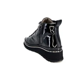 Sport Chic|Baskets<XSA Baskets Montante 9811Cuir Vernis Noir