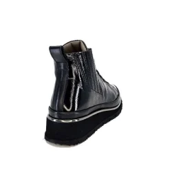 Sport Chic|Baskets<XSA Baskets Montante 9811Cuir Vernis Noir