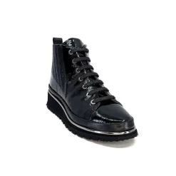 Sport Chic|Baskets<XSA Baskets Montante 9811Cuir Vernis Noir