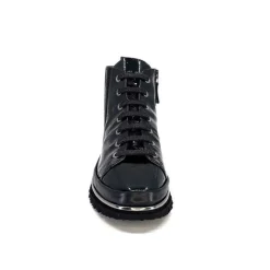 Sport Chic|Baskets<XSA Baskets Montante 9811Cuir Vernis Noir