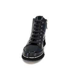 Sport Chic|Baskets<XSA Baskets Montante 9811Cuir Vernis Noir