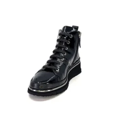 Sport Chic|Baskets<XSA Baskets Montante 9811Cuir Vernis Noir