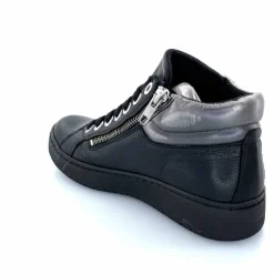 Basic|Baskets<Chacal Baskets Montantes Fermeture Éclair 6944 Cuir Noir