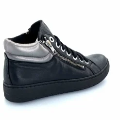 Basic|Baskets<Chacal Baskets Montantes Fermeture Éclair 6944 Cuir Noir