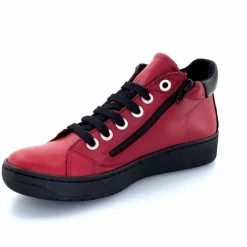 Basic|Baskets<Chacal Baskets Montantes Fermeture Éclair 6943 Cuir Rouge