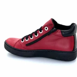 Basic|Baskets<Chacal Baskets Montantes Fermeture Éclair 6943 Cuir Rouge