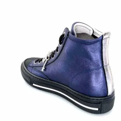 Teenager|Sport Chic<Méliné Baskets Montantes He 202 Cuir Métallique Bijoux Bleu