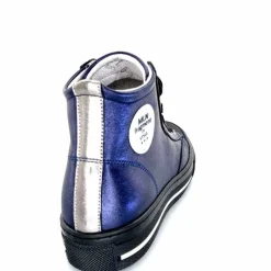 Teenager|Sport Chic<Méliné Baskets Montantes He 202 Cuir Métallique Bijoux Bleu