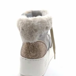 Teenager|Bijoux<GioPiu Baskets Montantes Plateformes Gio+ Rosa P02 Daim Gris Clair GrisClair