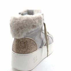 Teenager|Bijoux<GioPiu Baskets Montantes Plateformes Gio+ Rosa P02 Daim Gris Clair GrisClair