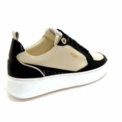 Teenager|Décontracté<Myma Baskets 7921 Cuir Crème Noir CrèmeNoir