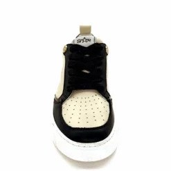 Teenager|Décontracté<Myma Baskets 7921 Cuir Crème Noir CrèmeNoir