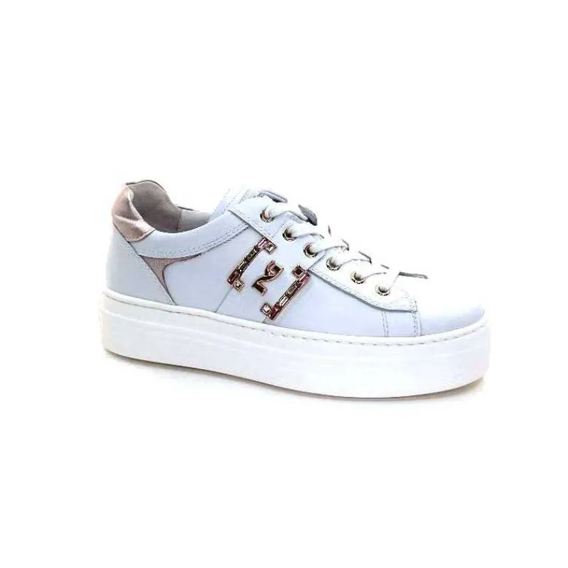 Sport Chic|Bijoux<Nero Giardini Baskets Nero Giardin E409967 D707Cuir Blanc