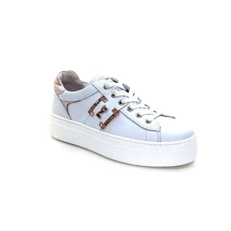 Sport Chic|Bijoux<Nero Giardini Baskets Nero Giardin E409967 D707Cuir Blanc
