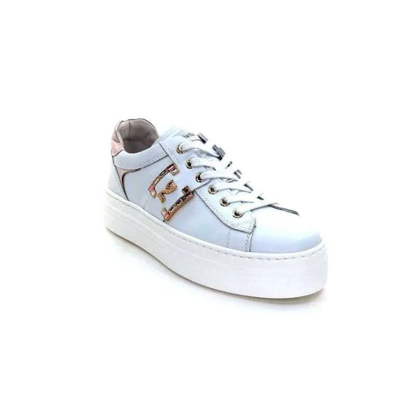 Sport Chic|Bijoux<Nero Giardini Baskets Nero Giardin E409967 D707Cuir Blanc