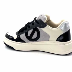 Compensées & Plateformes|Baskets<No Name Baskets Bridget Sneaker W Cuir Noir Blanc Gris BlancGrisClairNoir