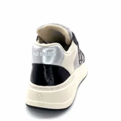 Compensées & Plateformes|Baskets<No Name Baskets Bridget Sneaker W Cuir Noir Blanc Gris BlancGrisClairNoir