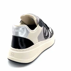 Compensées & Plateformes|Baskets<No Name Baskets Bridget Sneaker W Cuir Noir Blanc Gris BlancGrisClairNoir