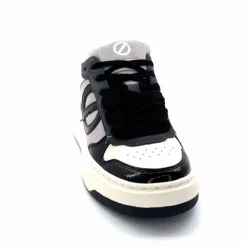 Compensées & Plateformes|Baskets<No Name Baskets Bridget Sneaker W Cuir Noir Blanc Gris BlancGrisClairNoir