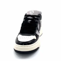 Compensées & Plateformes|Baskets<No Name Baskets Bridget Sneaker W Cuir Noir Blanc Gris BlancGrisClairNoir