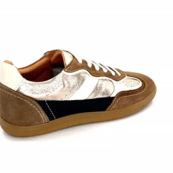 Teenager|Baskets<355-ivoire Baskets Plate Ivoire Samba 2 Cuir Noir Or Marron