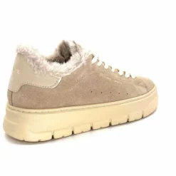Fourrure|Baskets<Crime London Baskets Plateforme 21951 Daim Fourrure Beige