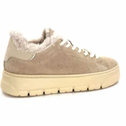 Fourrure|Baskets<Crime London Baskets Plateforme 21951 Daim Fourrure Beige