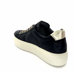 Sport Chic|Baskets<Nero Giardini Baskets Plateforme Fermeture Éclaire Nero Giardin 1411610 D100 Cuir Noir
