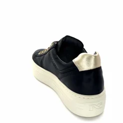 Sport Chic|Baskets<Nero Giardini Baskets Plateforme Fermeture Éclaire Nero Giardin 1411610 D100 Cuir Noir