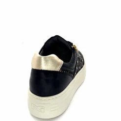 Sport Chic|Baskets<Nero Giardini Baskets Plateforme Fermeture Éclaire Nero Giardin 1411610 D100 Cuir Noir