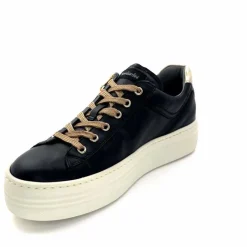 Sport Chic|Baskets<Nero Giardini Baskets Plateforme Fermeture Éclaire Nero Giardin 1411610 D100 Cuir Noir