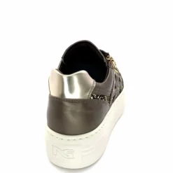 Sport Chic|Baskets<Nero Giardini Baskets Plateforme Fermeture Éclaire Nero Giardin 1411611 D322 Cuir Bronze