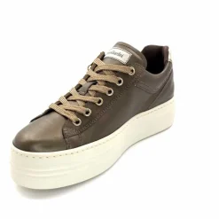 Sport Chic|Baskets<Nero Giardini Baskets Plateforme Fermeture Éclaire Nero Giardin 1411611 D322 Cuir Bronze