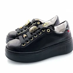 Teenager|Bijoux<GioPiu Baskets Plateforme Gio+ Pia 258a Cuir Bijoux Noir