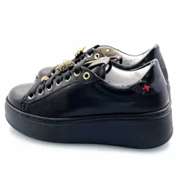 Teenager|Bijoux<GioPiu Baskets Plateforme Gio+ Pia 258a Cuir Bijoux Noir