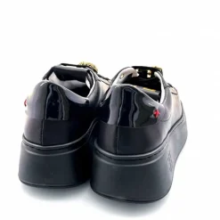 Teenager|Bijoux<GioPiu Baskets Plateforme Gio+ Pia 258a Cuir Bijoux Noir