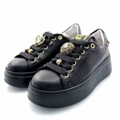 Teenager|Bijoux<GioPiu Baskets Plateforme Gio+ Pia 258a Cuir Bijoux Noir